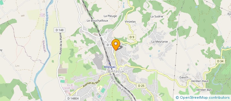 localisation de l'entreprise MONSIEUR PIERRE DANDALET à ALLASSAC