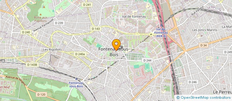 localisation de l'entreprise MONSIEUR PIERRE DANDELOT à FONTENAY-SOUS-BOIS