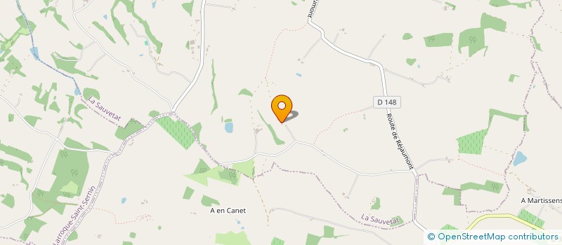 localisation de l'entreprise MONSIEUR PIERRE DANNE  LA SAUVETAT