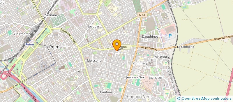 localisation de l'entreprise MONSIEUR PIERRE DARDENNE  REIMS