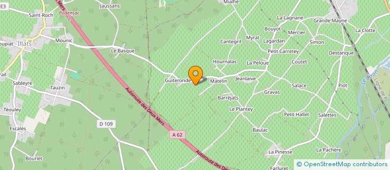 localisation de l'entreprise MONSIEUR PIERRE DARET  BARSAC