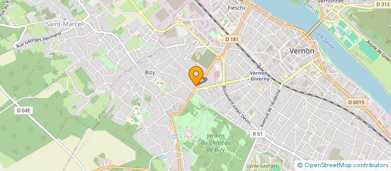 localisation de l'entreprise MONSIEUR PIERRE DARTIGALONGUE  VERNON