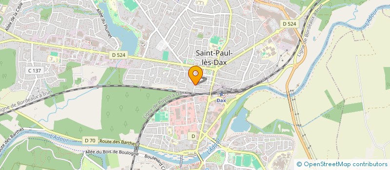 localisation de l'entreprise MONSIEUR PIERRE DAUGREILH à SAINT-PAUL-LES-DAX