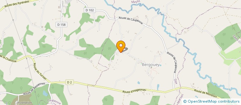 localisation de l'entreprise MONSIEUR PIERRE DAUGREILH  TOULOUZETTE