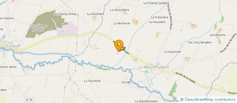 localisation de l'entreprise MONSIEUR PIERRE DAUGUET  LE MESNIL-GILBERT