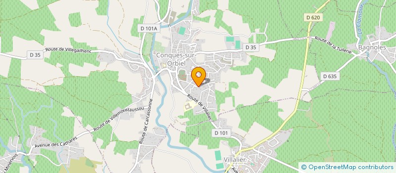 localisation de l'entreprise MONSIEUR PIERRE DAUNIS  CONQUES-SUR-ORBIEL