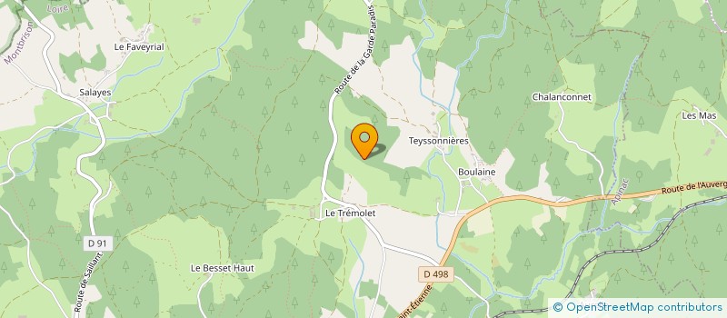 localisation de l'entreprise MONSIEUR PIERRE DAURELLE  USSON-EN-FOREZ