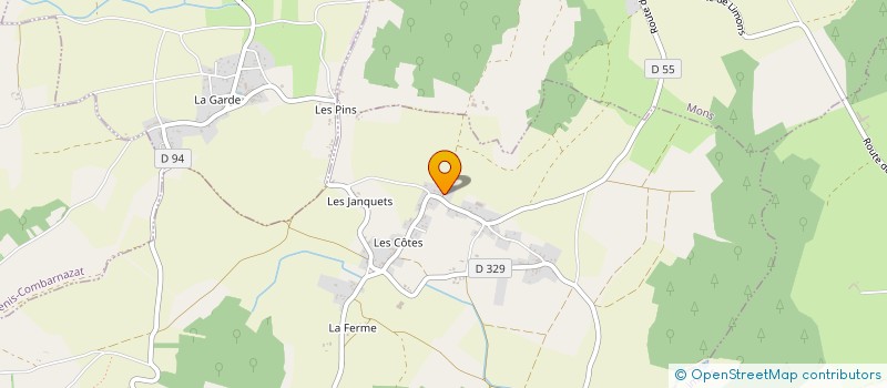 localisation de l'entreprise MONSIEUR PIERRE DAUROT à LUZILLAT