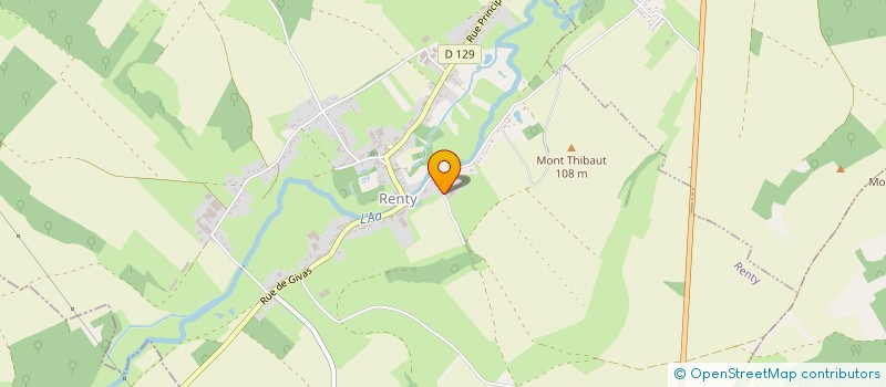 localisation de l'entreprise MONSIEUR PIERRE DAUSQUE  RENTY