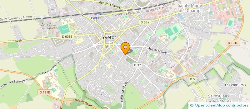 localisation de l'entreprise MONSIEUR PIERRE DAUVERGNE  YVETOT