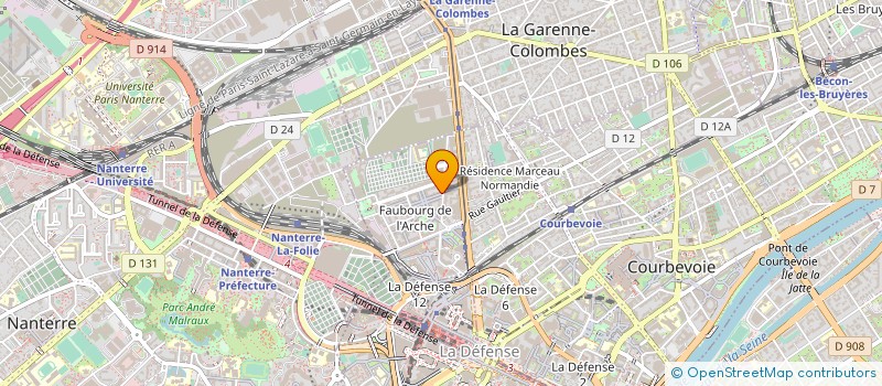 localisation de l'entreprise MONSIEUR PIERRE DAVID à COURBEVOIE