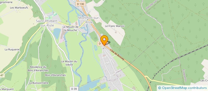 localisation de l'entreprise MONSIEUR PIERRE DAYEZ  MONTFORT-SUR-RISLE