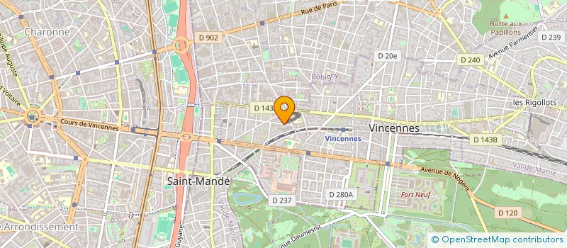 localisation de l'entreprise MONSIEUR PIERRE DAYMARD à VINCENNES