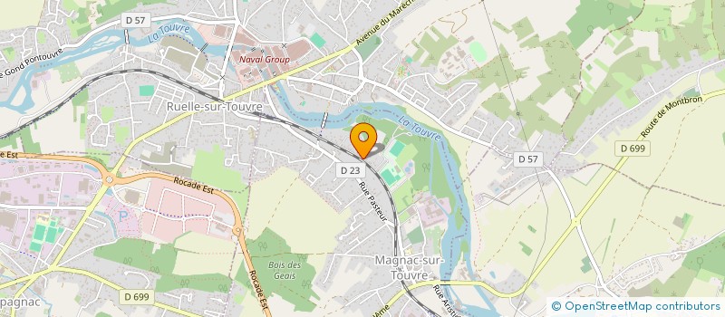 localisation de l'entreprise MONSIEUR PIERRE DE CHAMPS  RUELLE-SUR-TOUVRE