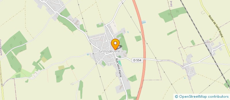 localisation de l'entreprise MONSIEUR PIERRE DE LA VILLE  GROSSOEUVRE