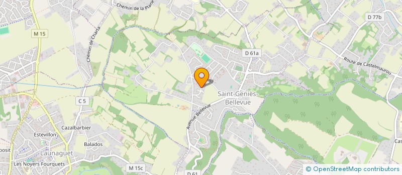 localisation de l'entreprise MONSIEUR PIERRE DE LABARRIERE  SAINT-GENIES-BELLEVUE