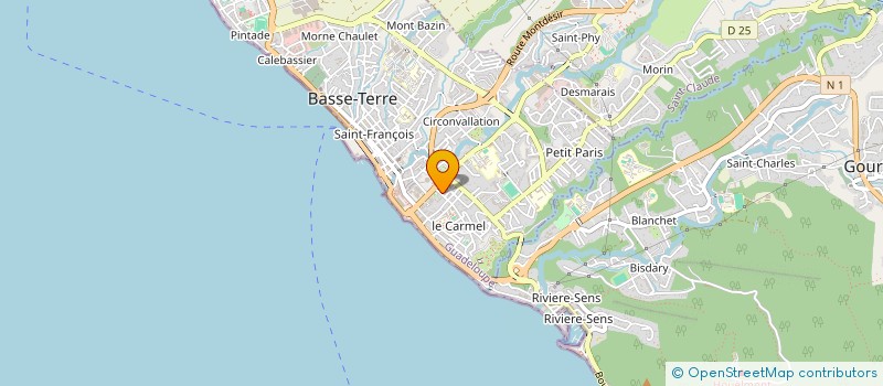 localisation de l'entreprise MONSIEUR PIERRE DE LACAZE à BASSE-TERRE