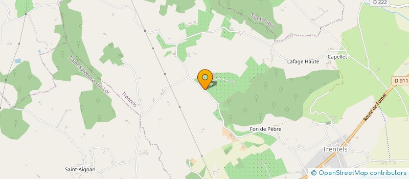 localisation de l'entreprise MONSIEUR PIERRE DE LAFAYE  TRENTELS