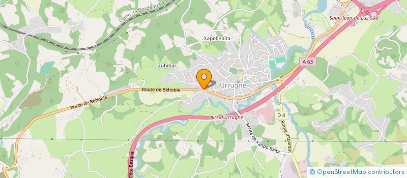 localisation de l'entreprise MONSIEUR PIERRE DE LASTEYRIE DU SAILLANT  URRUGNE