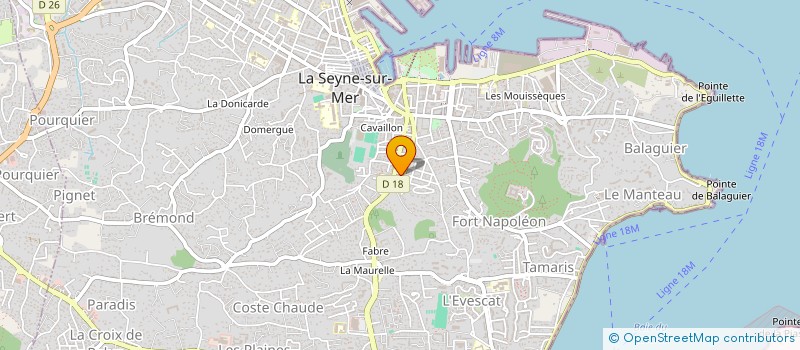 localisation de l'entreprise MONSIEUR PIERRE DE ROVERE à LA SEYNE-SUR-MER