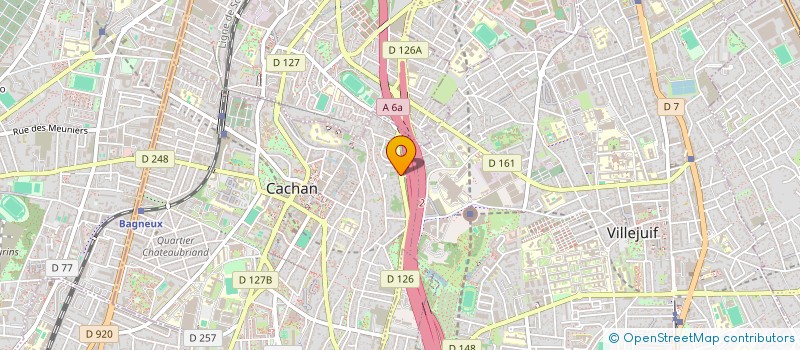 localisation de l'entreprise MONSIEUR PIERRE DE TEMMERMAN  CACHAN