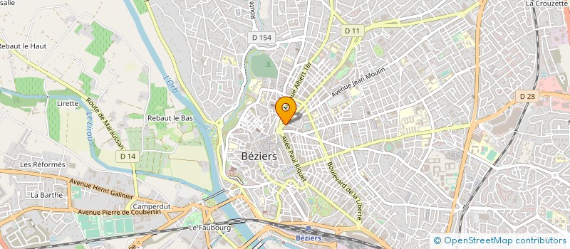 localisation de l'entreprise MONSIEUR PIERRE DE VULLIOD à BEZIERS