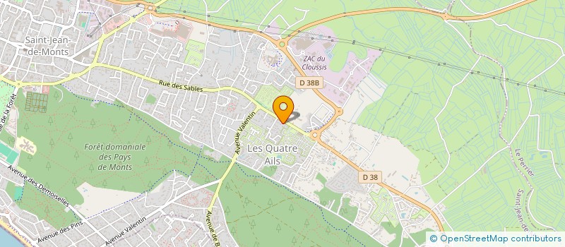localisation de l'entreprise MONSIEUR PIERRE DEBERNE à SAINT-JEAN-DE-MONTS