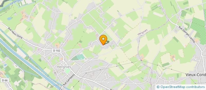 localisation de l'entreprise MONSIEUR PIERRE DEBONNET  HERGNIES