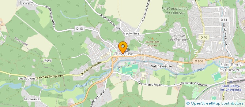 localisation de l'entreprise MONSIEUR PIERRE DEBRACH  CHEVREUSE