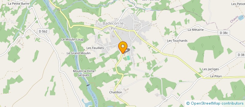 localisation de l'entreprise MONSIEUR PIERRE DECARD à BADECON-LE-PIN
