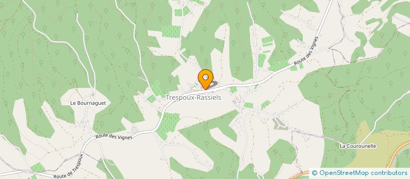 localisation de l'entreprise MONSIEUR PIERRE DECAS  TRESPOUX-RASSIELS