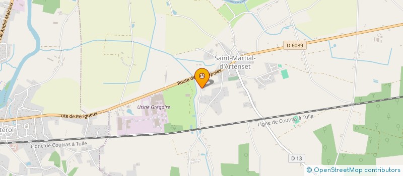 localisation de l'entreprise MONSIEUR PIERRE DECOLY  ST MARTIAL D ARTENSET