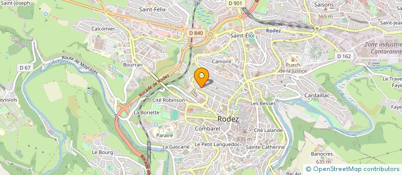 localisation de l'entreprise MONSIEUR PIERRE DEFILIPPI  ARVIEU