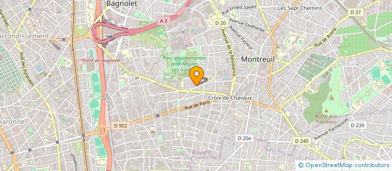 localisation de l'entreprise MONSIEUR PIERRE DEFRUIT à MONTREUIL