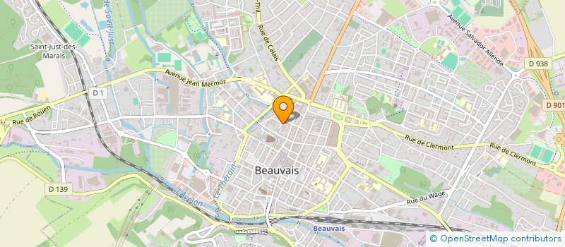 localisation de l'entreprise MONSIEUR PIERRE DEGON  BEAUVAIS