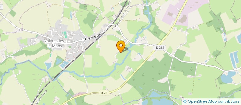 localisation de l'entreprise MONSIEUR PIERRE DEGOULET  VOIVRES-LES-LE-MANS