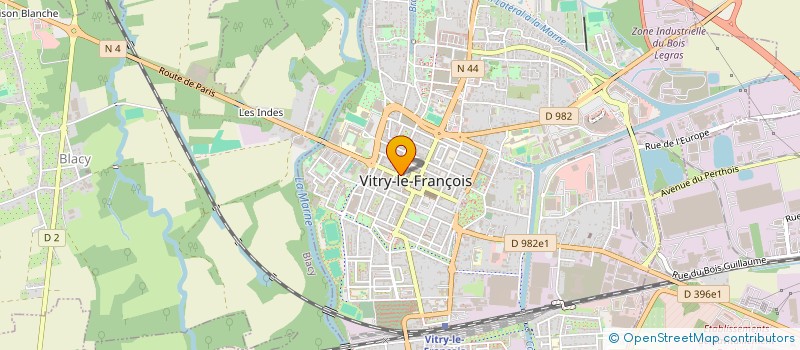localisation de l'entreprise MONSIEUR PIERRE DEGREVE  VITRY-LE-FRANCOIS