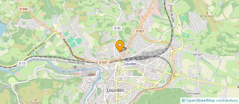 localisation de l'entreprise MONSIEUR PIERRE DEJEAN  LOURDES