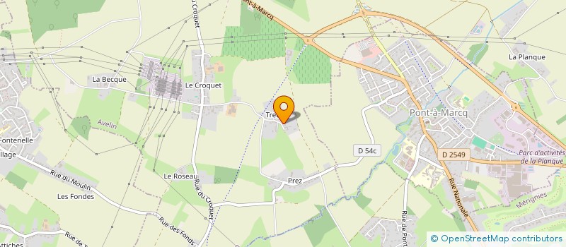 localisation de l'entreprise MONSIEUR PIERRE DEKERLE  AVELIN