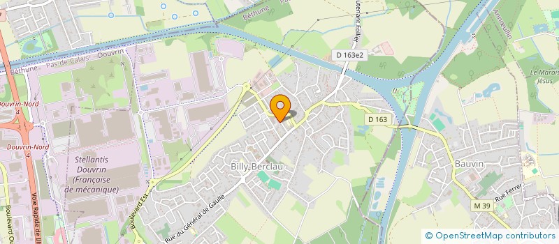 localisation de l'entreprise MONSIEUR PIERRE DEKERLE  BILLY-BERCLAU