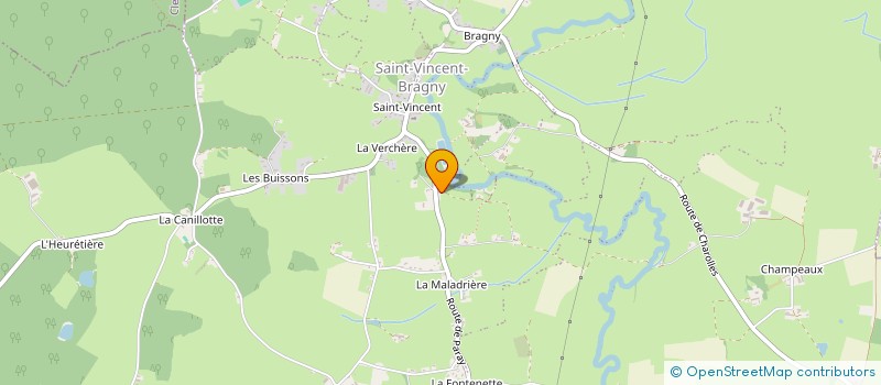localisation de l'entreprise MONSIEUR PIERRE DELAGE  SAINT-VINCENT-BRAGNY