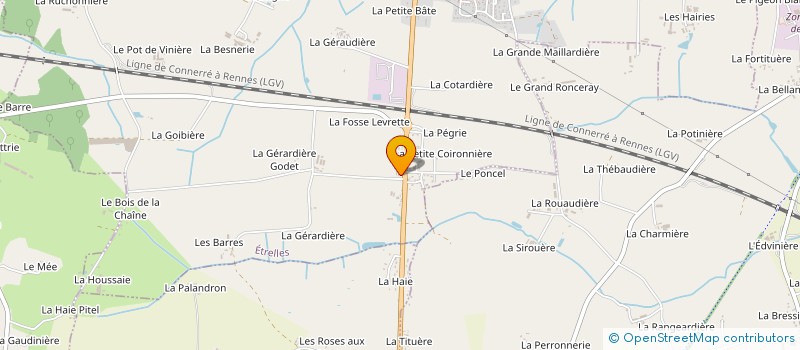 localisation de l'entreprise MONSIEUR PIERRE DELAMARCHE  ETRELLES