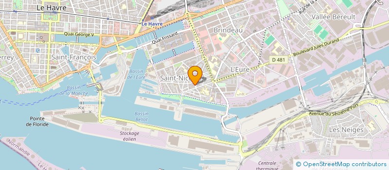 localisation de l'entreprise MONSIEUR PIERRE DELAMARE  LE HAVRE