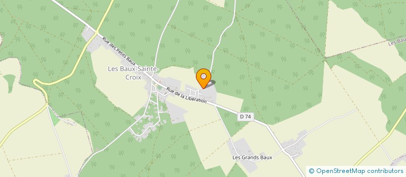 localisation de l'entreprise MONSIEUR PIERRE DELAPORTE  LES BAUX-SAINTE-CROIX