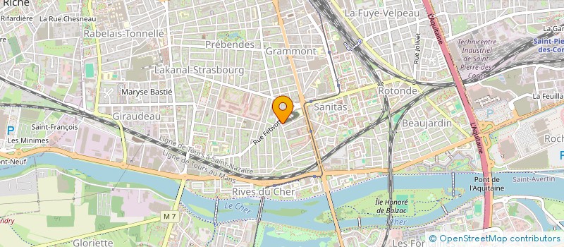 localisation de l'entreprise MONSIEUR PIERRE DELAROCQUE  TOURS