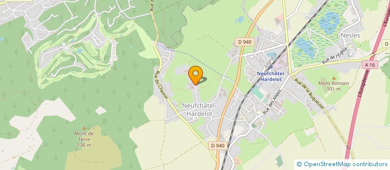 localisation de l'entreprise MONSIEUR PIERRE DELATTRE à NEUFCHATEL-HARDELOT