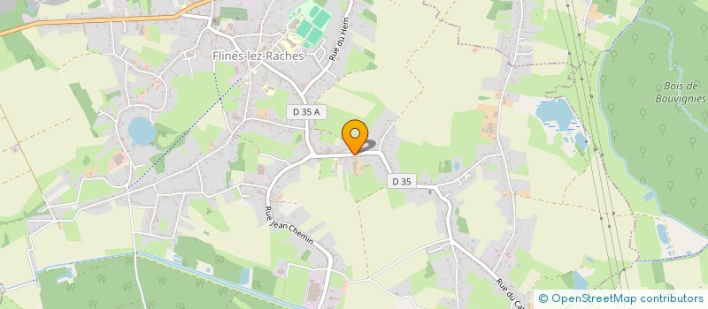localisation de l'entreprise MONSIEUR PIERRE DELATTRE  FLINES-LEZ-RACHES