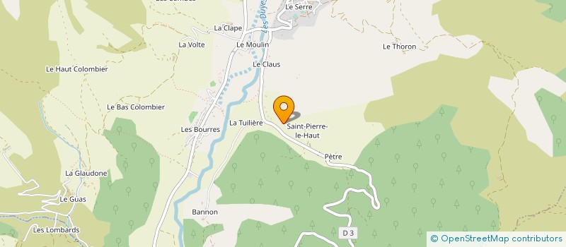 localisation de l'entreprise MONSIEUR PIERRE DELAYE  THOARD