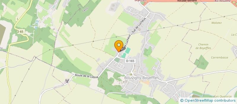 localisation de l'entreprise MONSIEUR PIERRE DELBECQUE  BOUVIGNY-BOYEFFLES