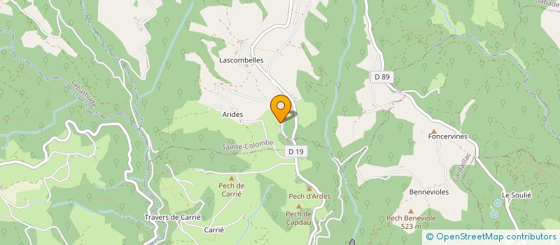 localisation de l'entreprise MONSIEUR PIERRE DELBOS  LE BOURG